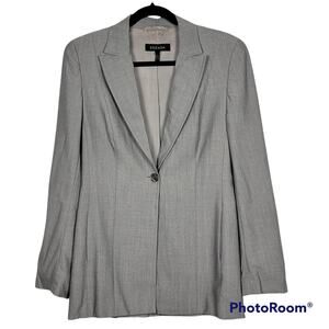 Escada Grey Lightweight Wool Blazer SZ 38 (US 8)